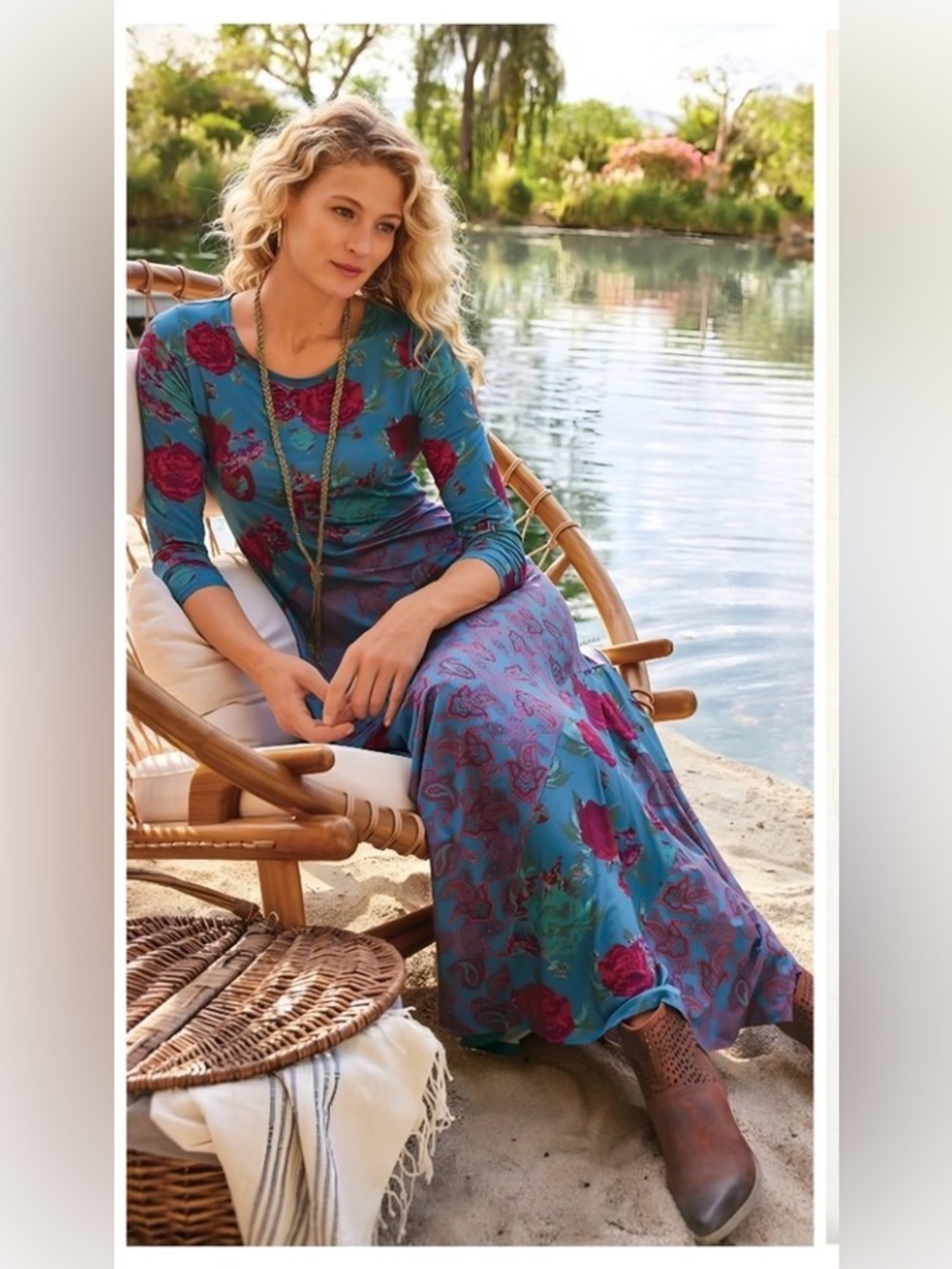 Soft Surroundings Ismerelda Maxi Dress